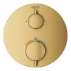 Grohtherm Dual Function 2-Handle Thermostatic Valve Trim // Brushed Cool Sunrise (Brushed Gold) // 153537_24133GN0_1_CDNwebp.webp
