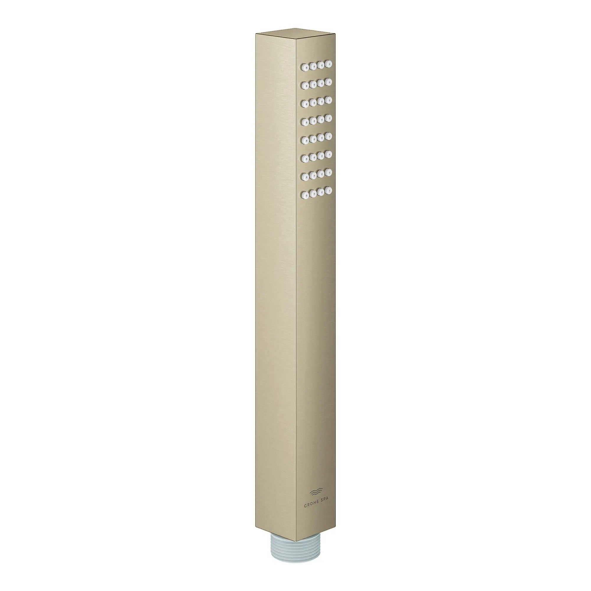 Euphoria Cube+ Stick Hand Shower - 1 Spray, 1.75 GPM (6.6 L/min) // GROHE BRUSHED NICKEL // 161401_Euphoria_SiloRight_26867EN0_0001_Feb2023_CDNwebp.webp