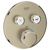 Grohtherm Dual Function Thermostatic Valve Trim // GROHE BRUSHED NICKEL // 164601_29137EN0_CDNwebp.webp
