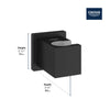 Euphoria Wall Mount Hand Shower Holder // Hard Graphite (Polished Black) // 235646_Euphoria_Infographic_27693_0001_JAN2024_CDNwebp.webp
