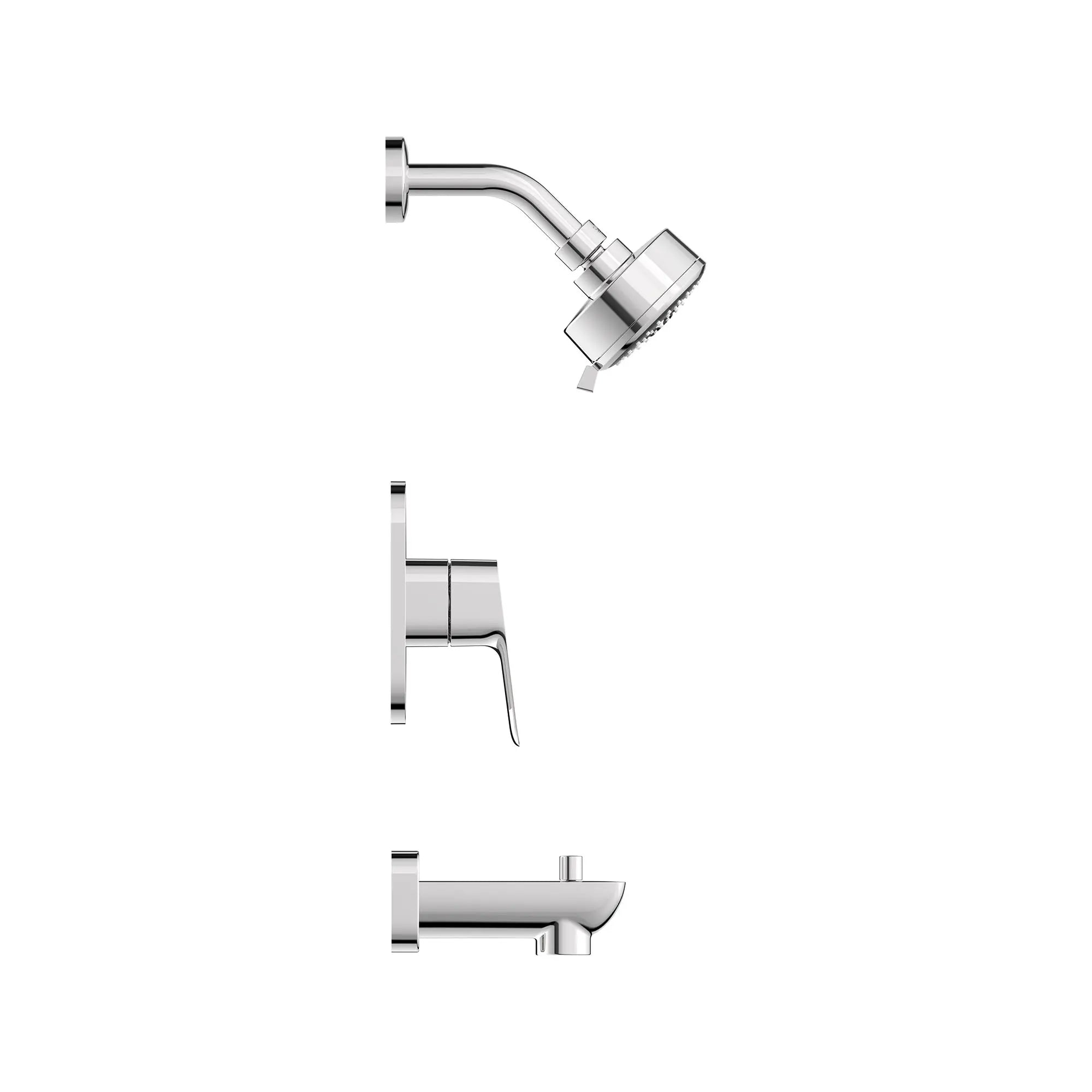 [1053800000] Grohe Cubeo Pressure Balance Valve Tub/Shower Trim Kit - GROHE CHROME