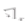 [1019230000] Grohe Cubeo 3-Hole 2-Handle Deck Mount Tub Filler -CHROME