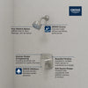 [1053770000] Grohe Cubeo Pressure Balance Valve Shower Trim Kit - CHROME