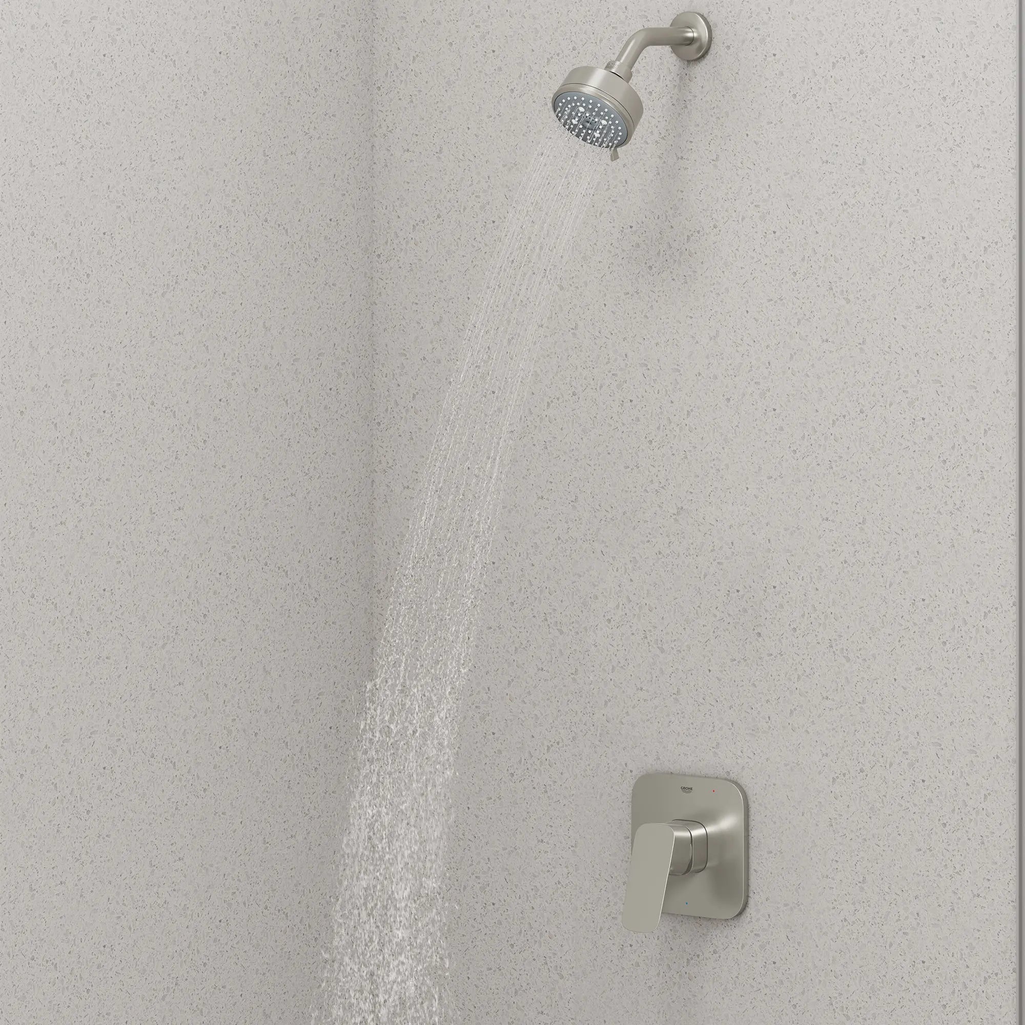 [105377EN00] Grohe Cubeo Pressure Balance Valve Shower Trim Kit - BRUSHED NICKEL