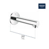 [13274001] Concetto Tub Spout - CHROME
