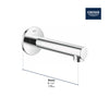 GROHE_Concetto_Tub_Spout_Dimensional_13274_1_Infographics_1 - BRUSHED NICKEL